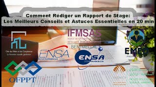 Comment Rédiger un Rapport de Stage Les Meilleurs Conseils et Astuces Essentielles en 20 min [upl. by Fridell]