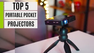 TOP 5 Best Portable Pocket Projectors 2024 [upl. by Ilat735]