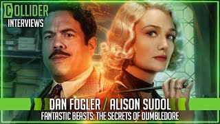 Alison Sudol amp Dan Fogler on Fantastic Beasts The Secrets of Dumbledore [upl. by Nailimixam74]