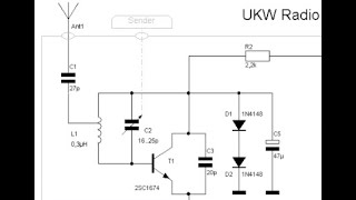 UKW Radio Audion  mit 2W ClassAB Endstufe [upl. by Anastase8]