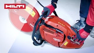 HOW TO cold start your Hilti DSH 700X  DSH 900X Gas Saw [upl. by Rorie511]