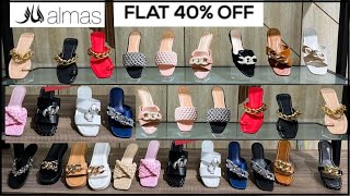 Almas shoes sale flat 40 off on women collection 2024 [upl. by Yecnay530]