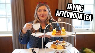 Americans Try Afternoon Tea for the FIRST TIME Bettys Tea Rooms York [upl. by Magen]