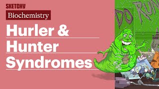 Hurler amp Hunter Syndromes Biochemistry  USMLE Step 1  Sketchy Medical [upl. by Anelej]