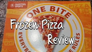 FROZEN PIZZA REVIEW BARSTOOL SPORTS ONE BITE PIZZA [upl. by Aniles778]