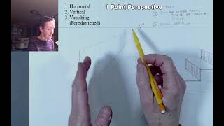 1pt Perspective Drawing B Fence Posts [upl. by Dianuj]