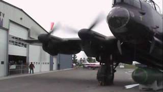 Lancaster engine run up [upl. by Gnad554]