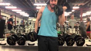 55lb dumbbell curls [upl. by Nastassia676]