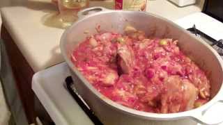 How to Make Italian Chicken Cacciatore Sicilian Style Part1 [upl. by Ecnesse]