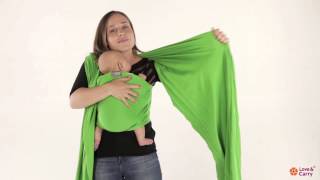 Love amp Carry Stretchy Wrap Front Wrap Cross Carry instructions [upl. by Chilton]