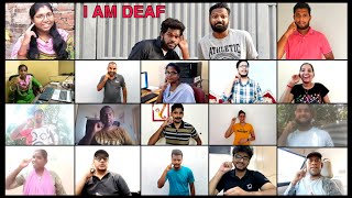 DEAF VS HEARING  I AM DEAF  SIGN LANGUAGE deaf deafsignlanguage hearing [upl. by Ennazzus]