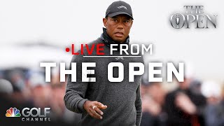 Tiger Woods ran into trouble in Round 1 of The Open  Live From The Open  Golf Channel [upl. by Kory689]