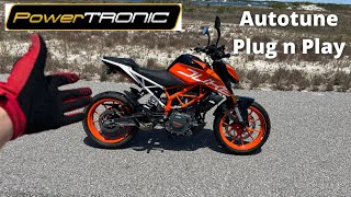 Duke 390 Powertronics Fuel X ECU Install [upl. by Adnof]