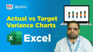 Actual vs Target Charts in Excel How to make variance charts in Excel with floating markers or bars [upl. by Lledo873]