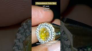 Chrysoberyl Cats Eye Shorts jewellery chrysoberyl chrysoberylcatseye fyp shopee jewelry [upl. by Grethel238]