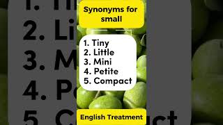 quotSynonyms for small Expand Your Vocabquot words advancedvocabulary vocab synonyms learning [upl. by Ariait]