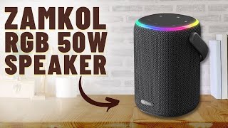 RGB Bluetooth Speaker 50W Super Bass  Zamkol Speaker ZK 706 pro [upl. by Moffitt956]