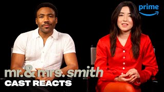 Donald Glover and Maya Erskine React to Scenes  Mr amp Mrs Smith  Prime Video [upl. by Aicenaj388]