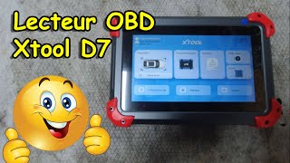 TEST LECTEUR OBD XTOOL D7 [upl. by Edlihtam]