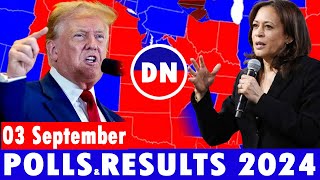 Sep 3 2024 New poll shows presidential campaign news • US Election 2024 Polls Harris vs Trump [upl. by Fillbert]