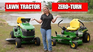 Zero Turn Mower Vs Riding Lawn Mower  Which Should I Buy [upl. by Ozneral655]