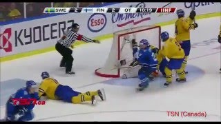 Ristolainen Golden Goal as seen on three telecasts [upl. by Notluf]