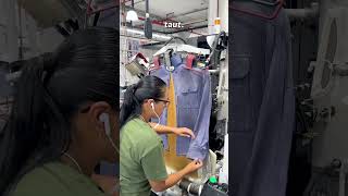 How Dry Cleaners Press Men’s Shirts dryclean explained cleanlaundry [upl. by Blader]