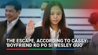 Boyfriend ko si Wesley Cassandra Ongs version of Guo siblings escape  ABSCBN News [upl. by Fogg307]