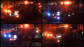 Texas Wild Fire Strike Team Brush Trucks Light amp Siren Demonstrations [upl. by Manthei732]