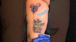 Super fun Star Wars  Disney mash up tattoo disney disneytattoo starwars starwarstattoo tattoo [upl. by Ianahs937]