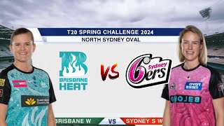 Sydney Sixers Women vs Brisbane Heat Women 7th Match  Live Cricket Score Commentary [upl. by Nelra]