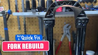 MTB Fork Service  Rebuilding a RockShox PIKE [upl. by Ehlke152]