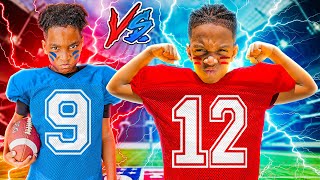 DJ VS KYRIE 1V1 FOOTBALL MATCH UP WITH EQUIPMENT ON FOR THE FIRST TIME THE BEST YOUTH PLAYERS [upl. by Meek43]