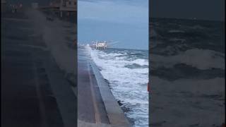 MARINA DI RAVENNA ITALY 🇮🇹🌊🌊🌊😲👀✅🙏😱beach waves [upl. by Pryce729]