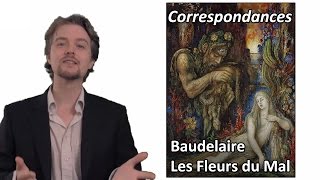 BAUDELAIRE 🔎 Les Fleurs du Mal  Correspondances Commentaire analyse linéaire [upl. by Gnahc]