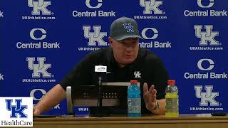 FB Coach Stoops  EKU Postgame Presented by UKHealthCare [upl. by Eerbua]