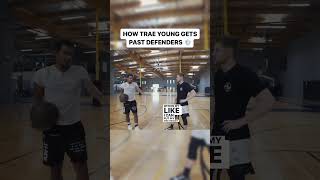 How Trae Young gets past basketball defenders 🏀 shorts [upl. by Matias488]