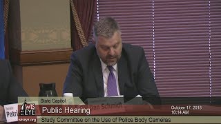 Morning Minute Legislative Council Study Committee on the Use of the Police Body Cameras [upl. by Etnod]