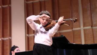 Wieniawski  Scherzo Tarantelle Simon Hagopian age 11 NYC [upl. by Giles]