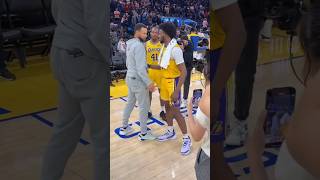 Bronny James revealed that he was starstruck was when Stephen Curry came to him and dapped him [upl. by Pattison]