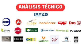 Análisis técnico semanal IBEX35 y 19 VALORES del mercado español 📈 [upl. by Maurilia]