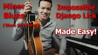 The impossible Django phrase in Minor Blues made super easy [upl. by Llerryt62]