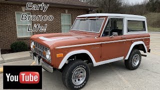 Early Bronco Oil Leak Fix 1974 Ford Bronco [upl. by Ledairam79]