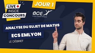 Analyse du sujet de maths ECS emlyon  BCE 2022 [upl. by Alra]