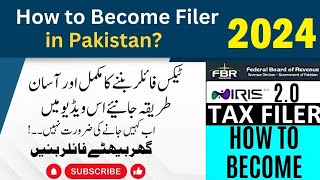 How to Become filer in Pakistan  Active Filer Process in Pakistan 2024  FBR ALT Complete Process [upl. by Nwahsar121]