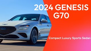 2024 Genesis G70  Best Luxury Sport Sedan Value  MattMaranMotoring Motorweek [upl. by Westbrook]