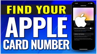 How To Find Your Apple Credit Card Number [upl. by Hsekin]