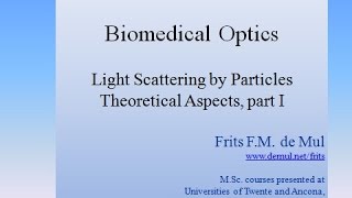 Light scattering by particles part I [upl. by Ardried]