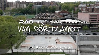 RAD NYC SKATEPARKS  VAN CORTLANDT  BRONX NY [upl. by Nahamas261]