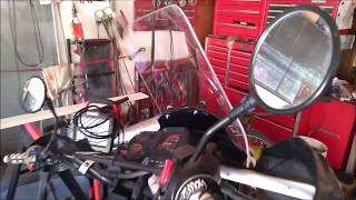 KLR 650 Parabellum Rally Extended Windshield Review amp Installation [upl. by Mikel]